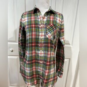 J. Crew Always Flannel Plaid Button Down